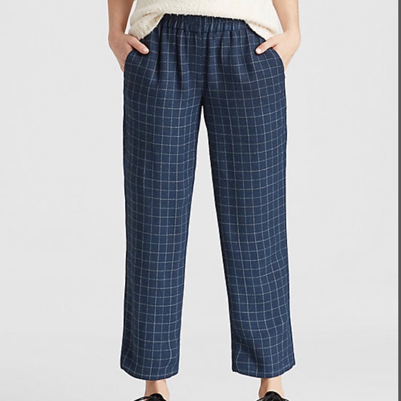 Eileen Fisher Pants - Eileen Fisher silk plaid pants